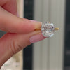 GIA Certified 5.02 Carats Cushion Cut Diamond Solitaire Engagement Ring in Platinum & Yellow Gold - Image 9