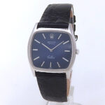 Rolex Cellini 3805 18k White Gold Blue Vignette Dial
