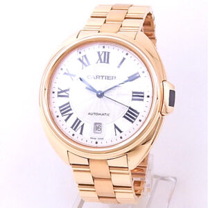 Cartier Cle de Cartier WGCL0002 18k Rose Gold Silver Dial