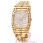 Audemars Piguet Bamboo 18k Yellow and White Gold Diamonds Pave Dial