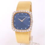 Patek Philippe Vintage 3616/2 18k Yellow Gold Blue Diamond Dial