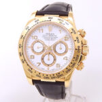 Rolex Zenith Daytona 16518 18k Yellow Gold White Dial