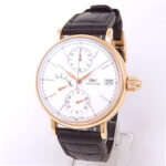 IWC Portofino Monopusher IW515104 18k Rose Gold Silver Dial
