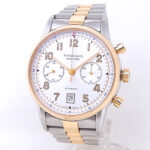 Tiffany & Co. CT60 Chronograph 36813865 18k Rose Gold & Steel Silver Dial