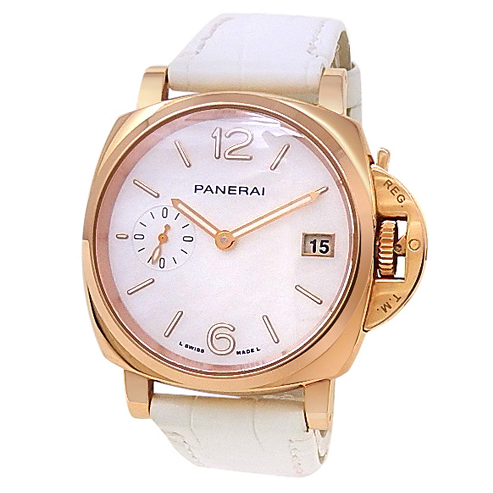 Panerai Luminor Due Goldtech PAM01280 18k Rose Gold Mother of Pearl Dial