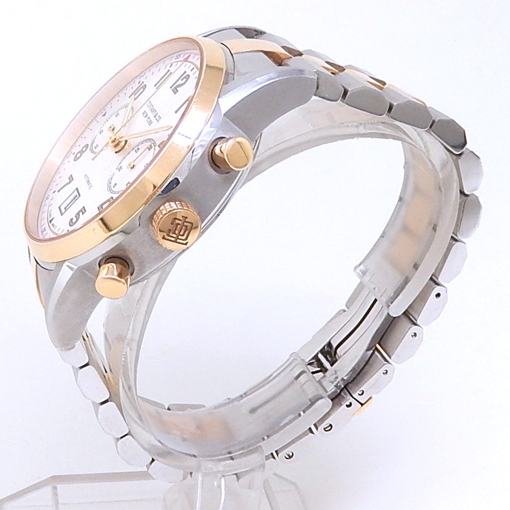 Tiffany & Co. CT60 Chronograph 36813865 18k Rose Gold Steel Silver Dial