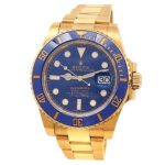 Rolex Submariner 116618LB 18k Yellow Gold Blue Dial