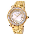 Chopard Happy Sport 27/6145-23 18k Yellow Gold White Diamond Dial