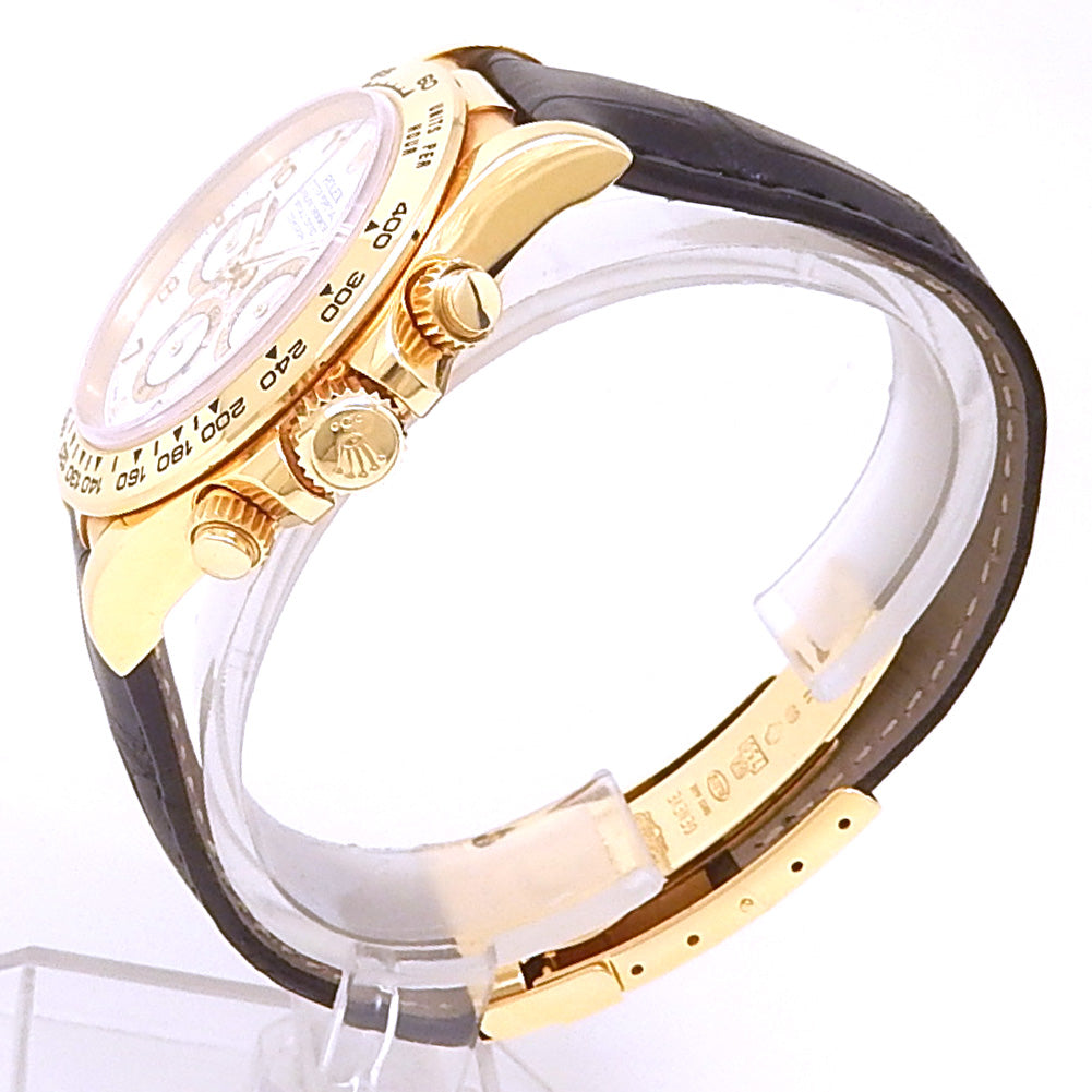Rolex Zenith Daytona 16518 18k Yellow Gold White Dial