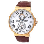 Ulysse Nardin Maxi Marine Chronometer 266-67/40 18k Rose Gold White Dial