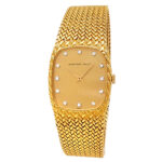 Audemars Piguet Vintage 18k Yellow Gold Champagne Diamond Dial