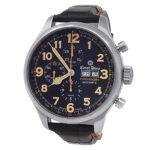 Ernst Benz Chronoscope 10100 Stainless Steel Black Dial