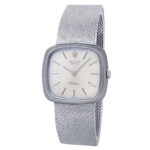 Rolex Cellini 18k White Gold Silver Dial Ladies Watch