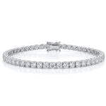 Diamond Bracelet in 14K White Gold - Front View by Kelly Christie