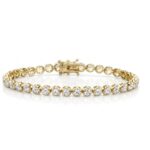 Diamond Bracelet in 18K Gold - Front View by Kelly Christie