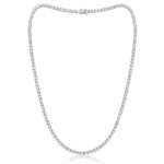 Diamond Necklace in 14K White Gold - Front View by Kelly Christie