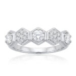 Diamond Ring in 14K White Gold - Front View by Kelly Christie