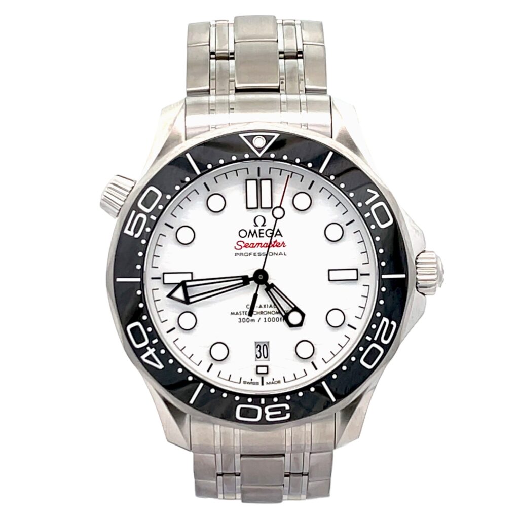 Omega Seamaster Diver 300M 210.30.42.20.04.001 White Dial - Front View by Omega