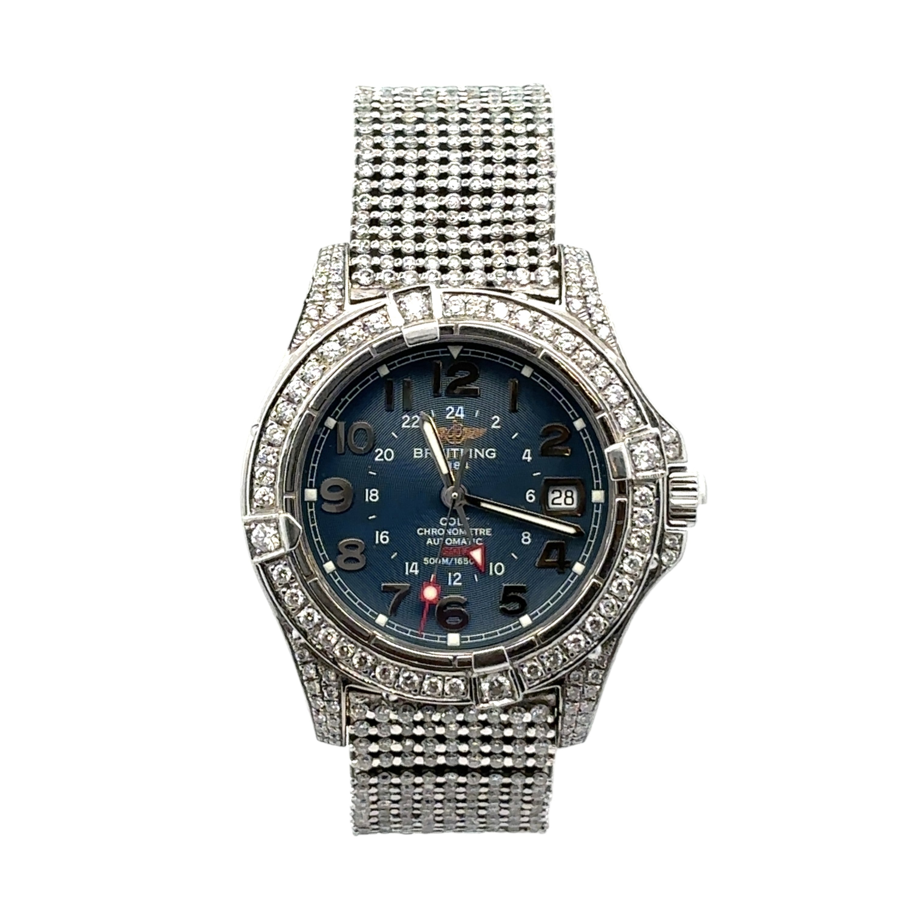 Breitling Colt GMT A32350 Diamond Blue Arabic Dial
