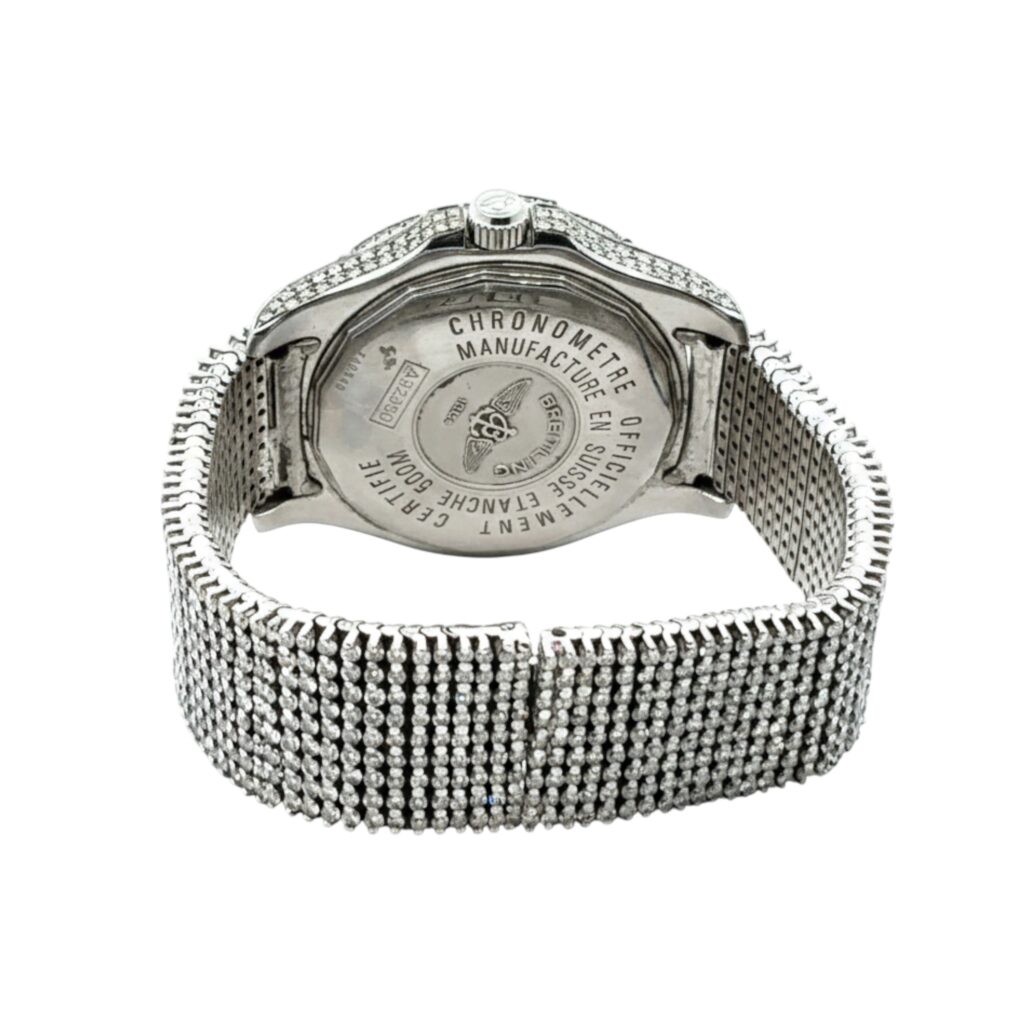 Breitling Colt GMT A32350 Diamond Blue Arabic Dial - Angle View by Breitling