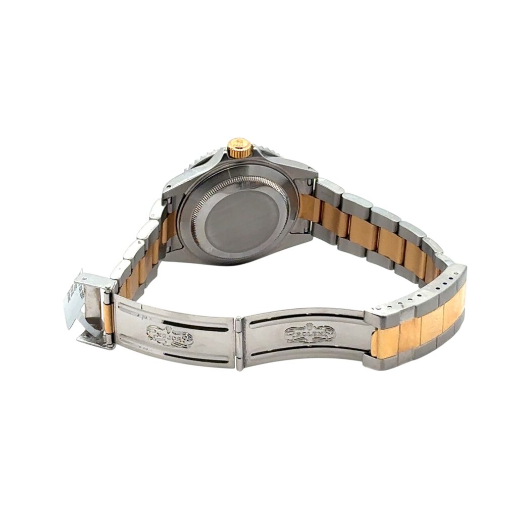 Rolex GMT-Master II 16713 Two-Tone Yellow Gold Brown Dial - Angle View by Rolex