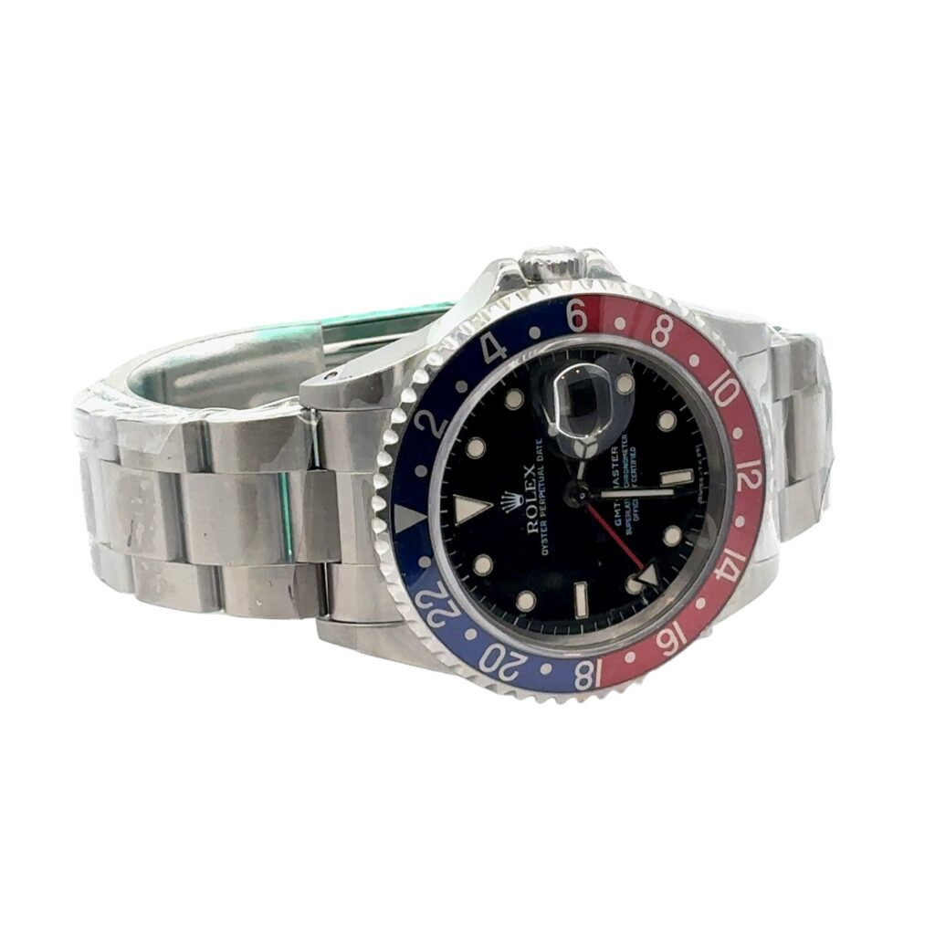 Rolex GMT-Master 16700 Steel Black Dial - Angle View by Rolex