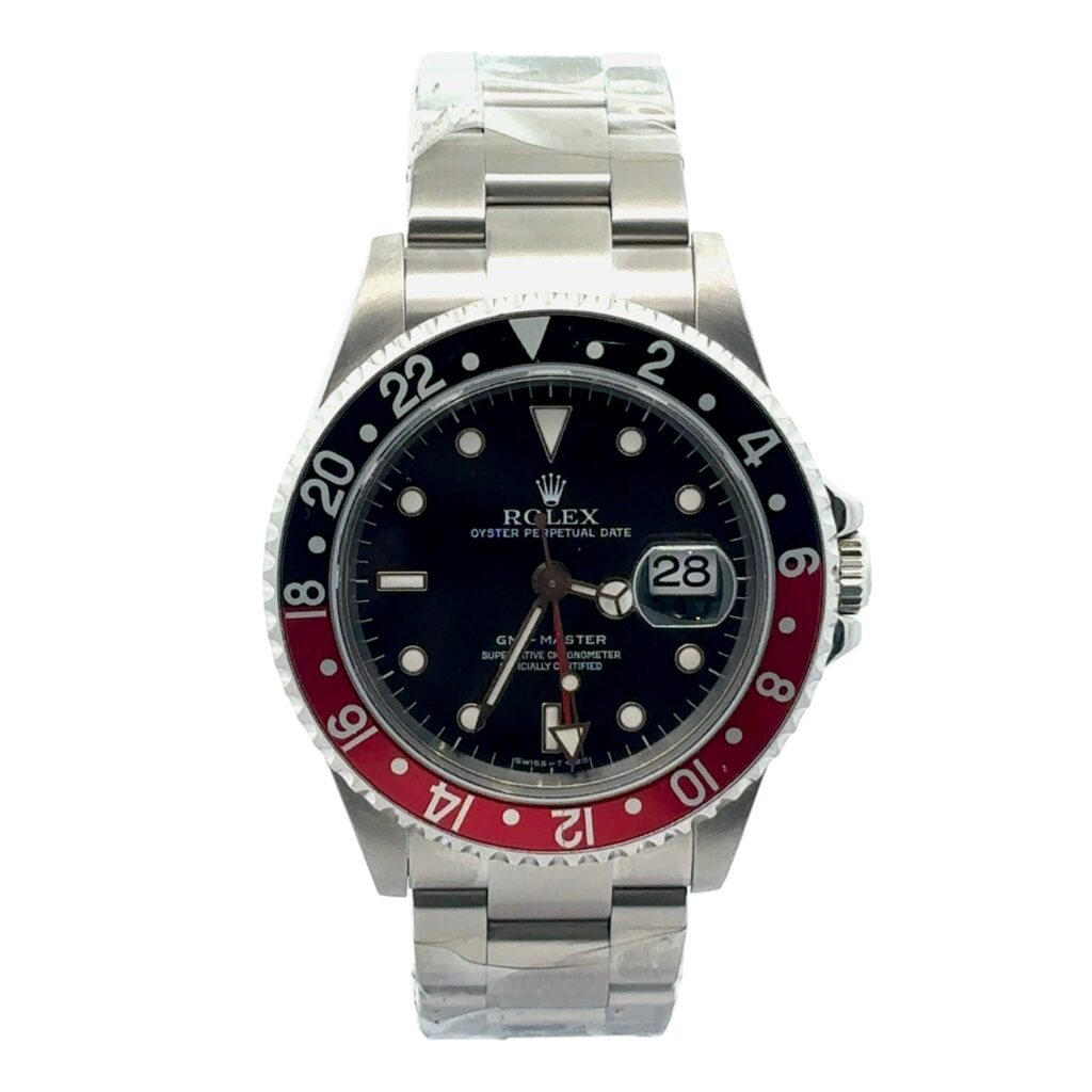 Rolex GMT-Master II 16710 Black Dial - Front View by Rolex