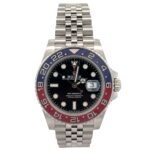 Rolex GMT-Master II 126710BLRO Stainless Steel Black Dial - Front View by Rolex
