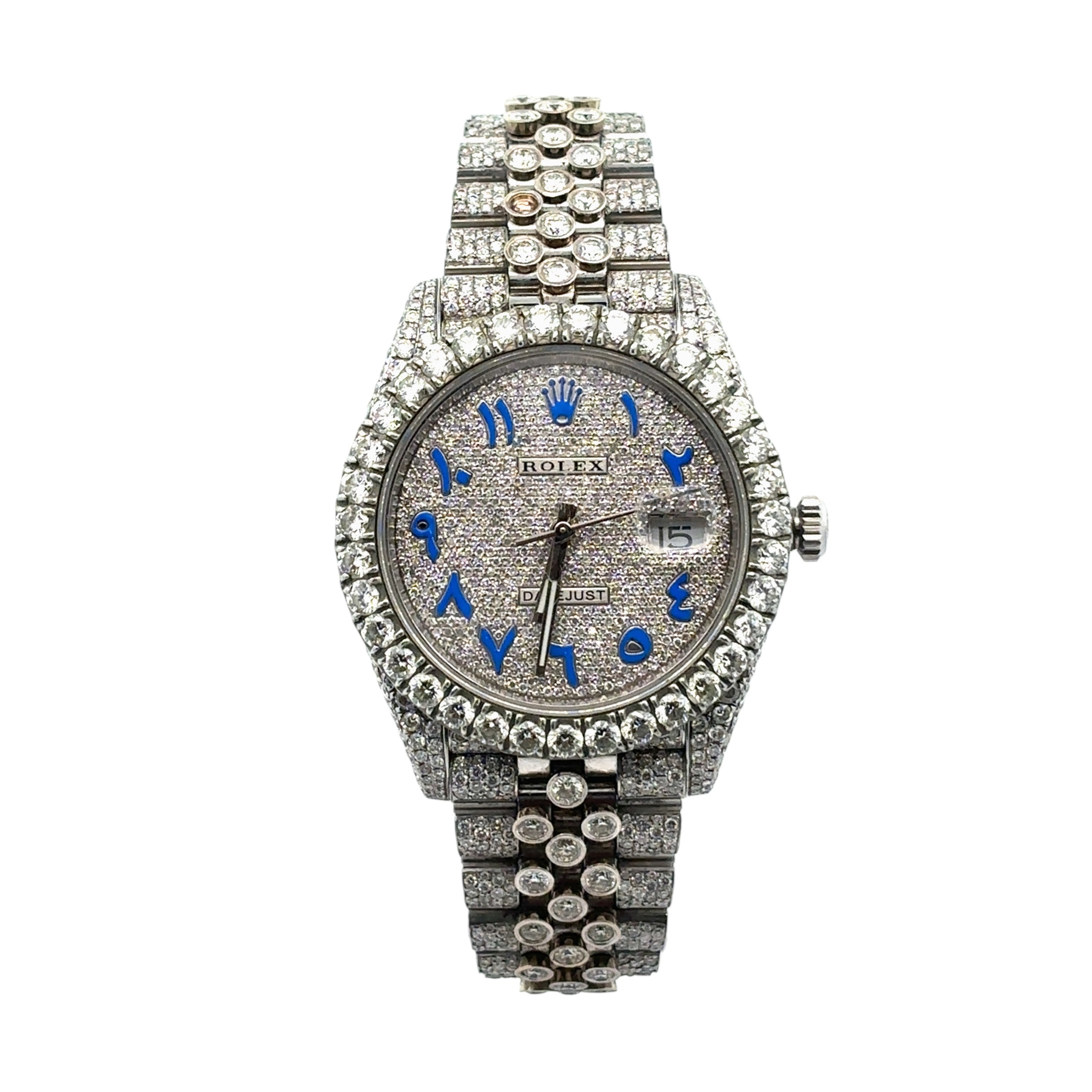 Rolex Datejust 41 126300 Diamond Blue Arabic Numeral Dial