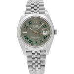 Rolex Datejust 41 126300 Steel Wimbledon Dial - Front View by Rolex