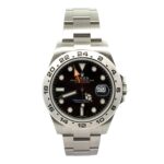 Rolex Explorer II 216570 Stainless Steel Black Dial - Front View by Rolex