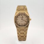Audemars Piguet Royal Oak 6007BA Yellow Gold Champagne Dial - Front View by Audemars Piguet