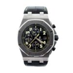 Audemars Piguet Royal Oak Offshore 26170ST Steel Black & Green Dial - Front View by Audemars Piguet