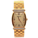 Audemars Piguet Carnegie 14944BA Yellow Gold Diamond Champagne Dial - Front View by Audemars Piguet