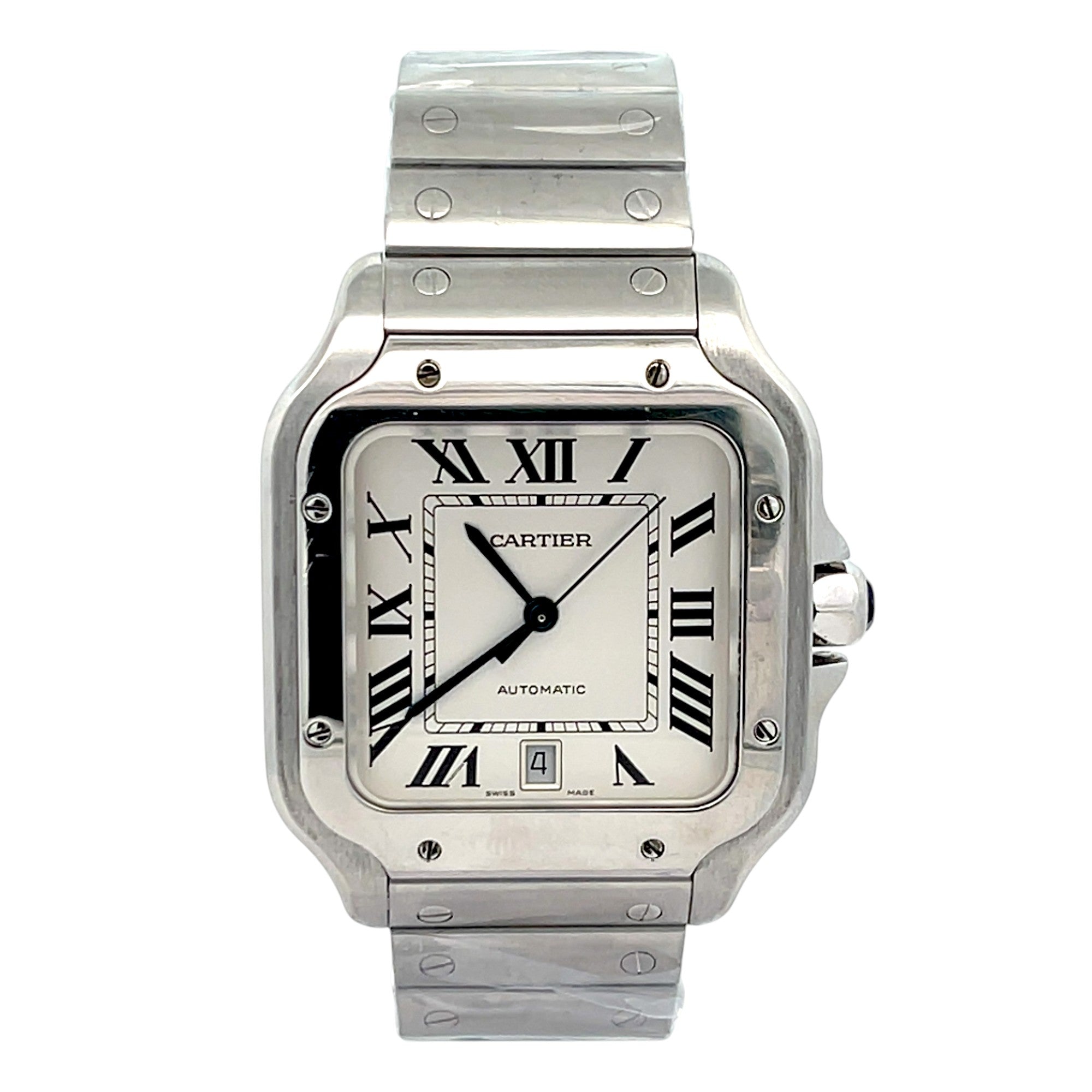 Cartier Santos WSSA0009 Stainless Steel Silver Dial