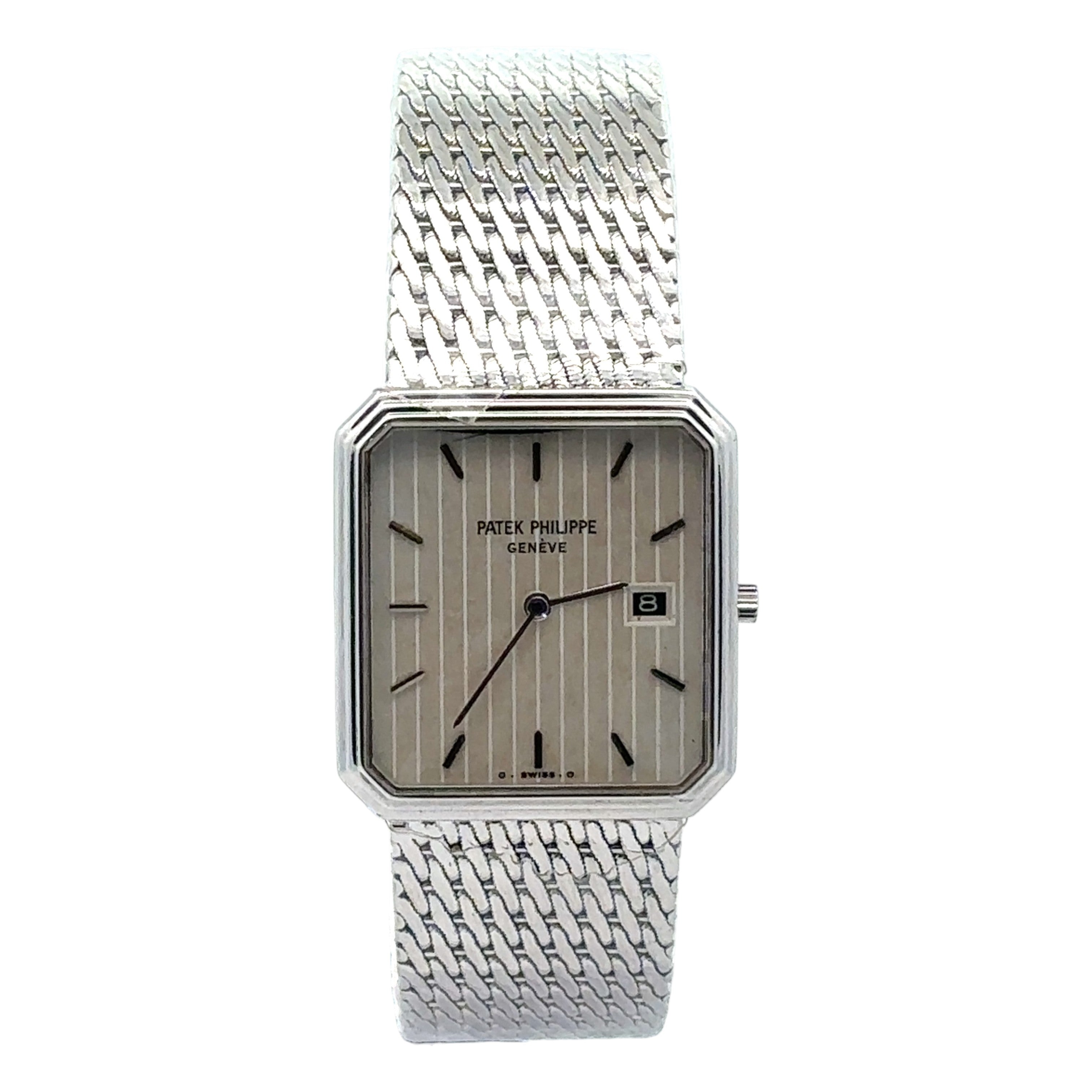 Patek Philippe Golden Ellipse 3773 18K White Gold White Dial