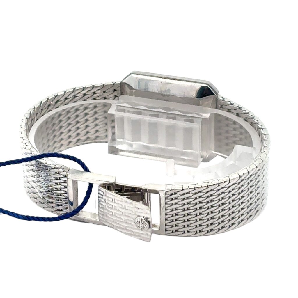 Patek Philippe Golden Ellipse 3773 18K White Gold White Dial - Angle View by Patek Philippe