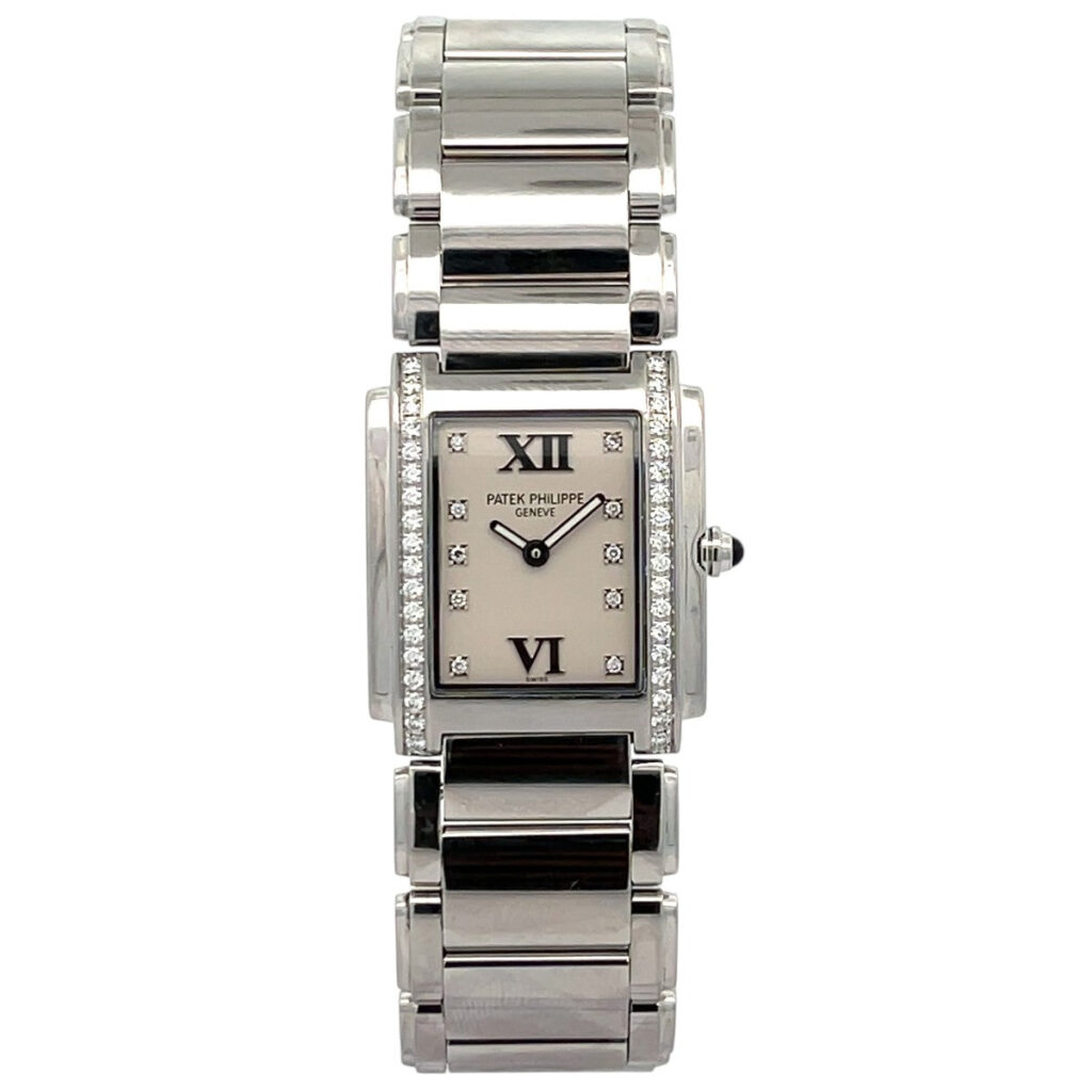 Patek Philippe Twenty-4 4910/10A-001 Steel White Diamond Dial - Front View by Patek Philippe