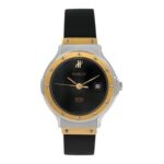 Hublot Classic MDM Lady 1401.100.2 Yellow Gold Bezel Black Dial - Front View by Hublot
