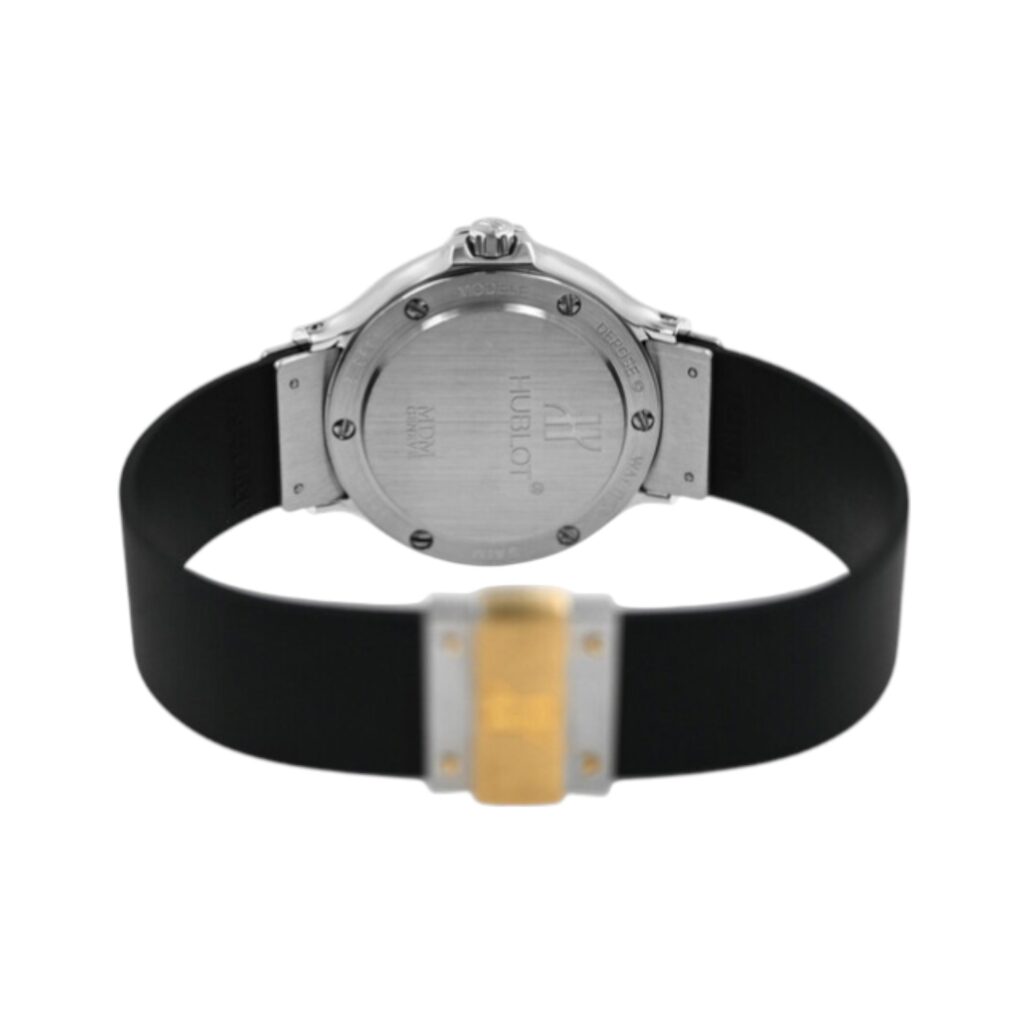 Hublot Classic MDM Lady 1401.100.2 Yellow Gold Bezel Black Dial - Angle View by Hublot