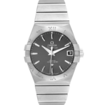 Omega Constellation 1512.40 Steel Grey Dial - Front View by Omega