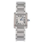 Cartier Tank Francaise W51003Q3 Steel Ivory Dial - Front View by Cartier