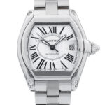 Cartier Roadster W62025V3 Silver Dial 37mm - Front View by Cartier