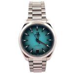 Omega Seamaster Aqua Terra 150m 220.10.41.21.03.006 Steel Turquoise Dial - Front View by Omega