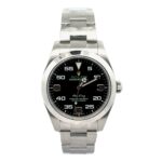 Rolex Air-King 116900 Stainless Steel Black Dial - Front View by Rolex