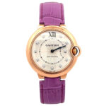Cartier Ballon Bleu WE902028/3003 Rose Gold Silver Diamond Dial - Front View by Cartier