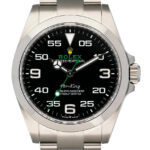 Rolex Air-King 126900 Steel Black Dial - Front View by Rolex