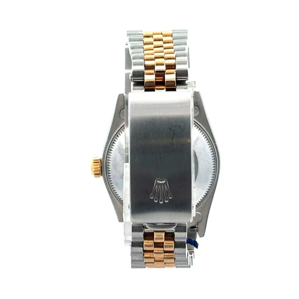 Rolex Datejust 16233 Steel & Yellow Gold Champagne Diamond Dial - Angle View by Rolex