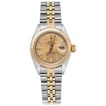 Rolex Lady-Datejust 179173 Steel & Yellow Gold Champagne Index Dial - Front View by Rolex