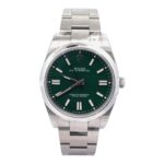 Rolex Oyster Perpetual 124300 Steel Green Dial - Front View by Rolex